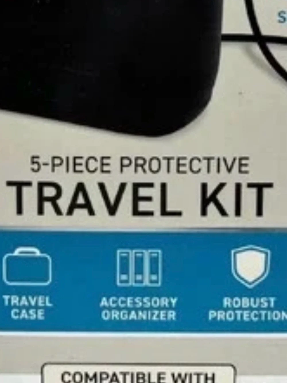 Brookstone Black and White Travel Earbud- Back To School